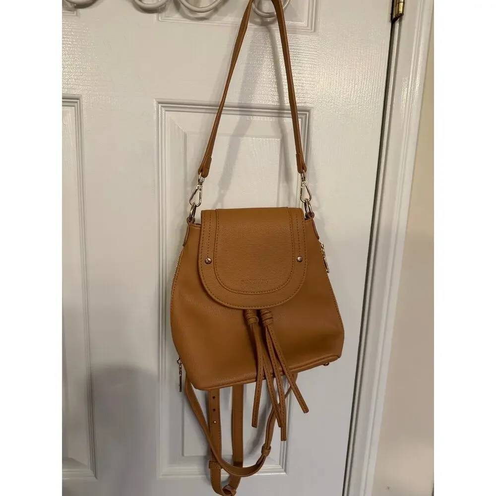 Sophiya NWOT Zoe Convertible Mini Backpack in Camel
